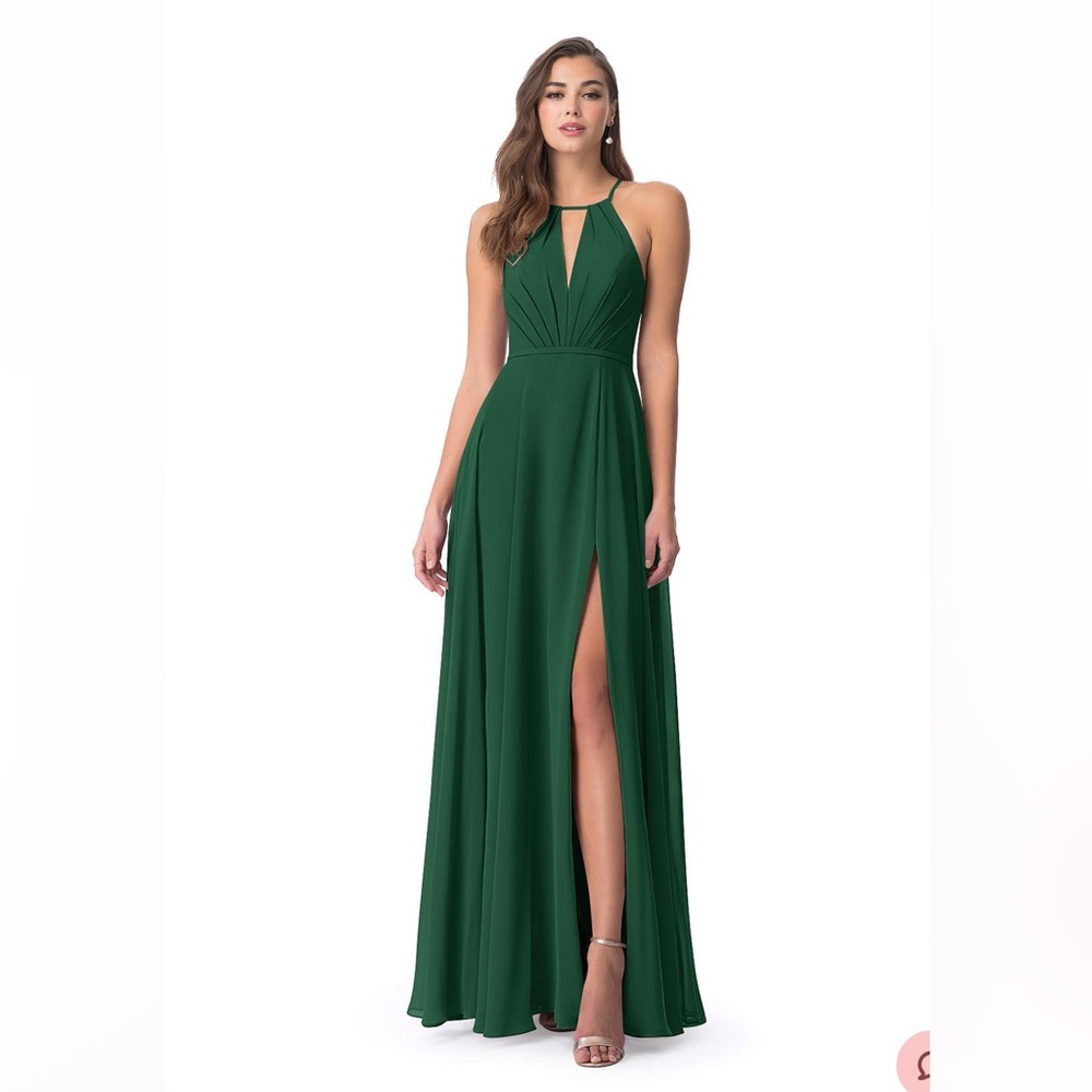 Azazie Evalleen - dark green, A4 bridesmaid dress